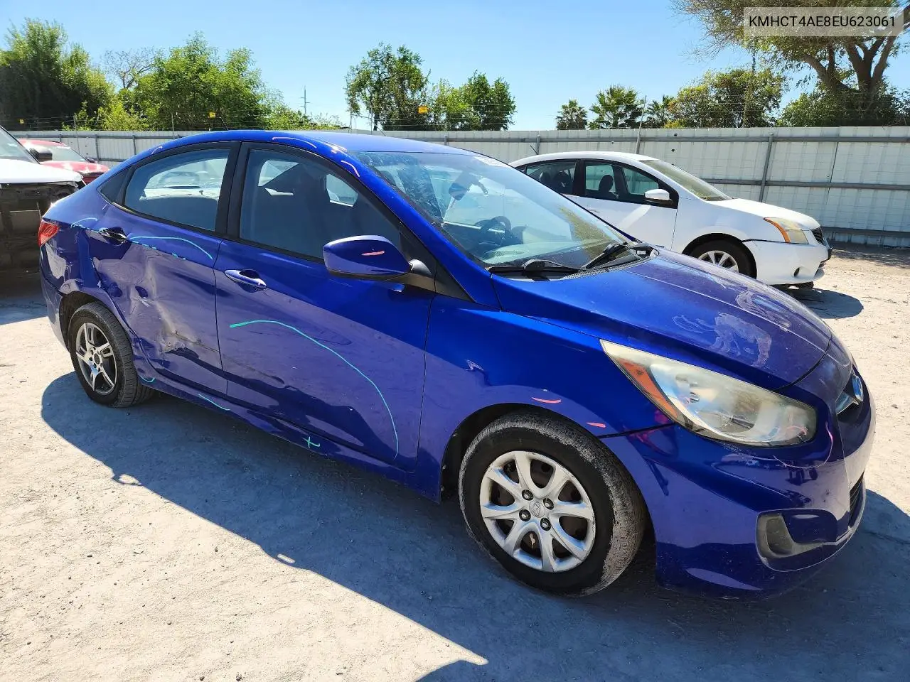 2014 HYUNDAI ACCENT VIN KMHCT4AE8EU623061 — фото 4