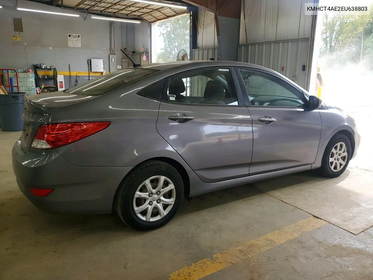 2014 HYUNDAI ACCENT VIN KMHCT4AE2EU638803 — фото 3