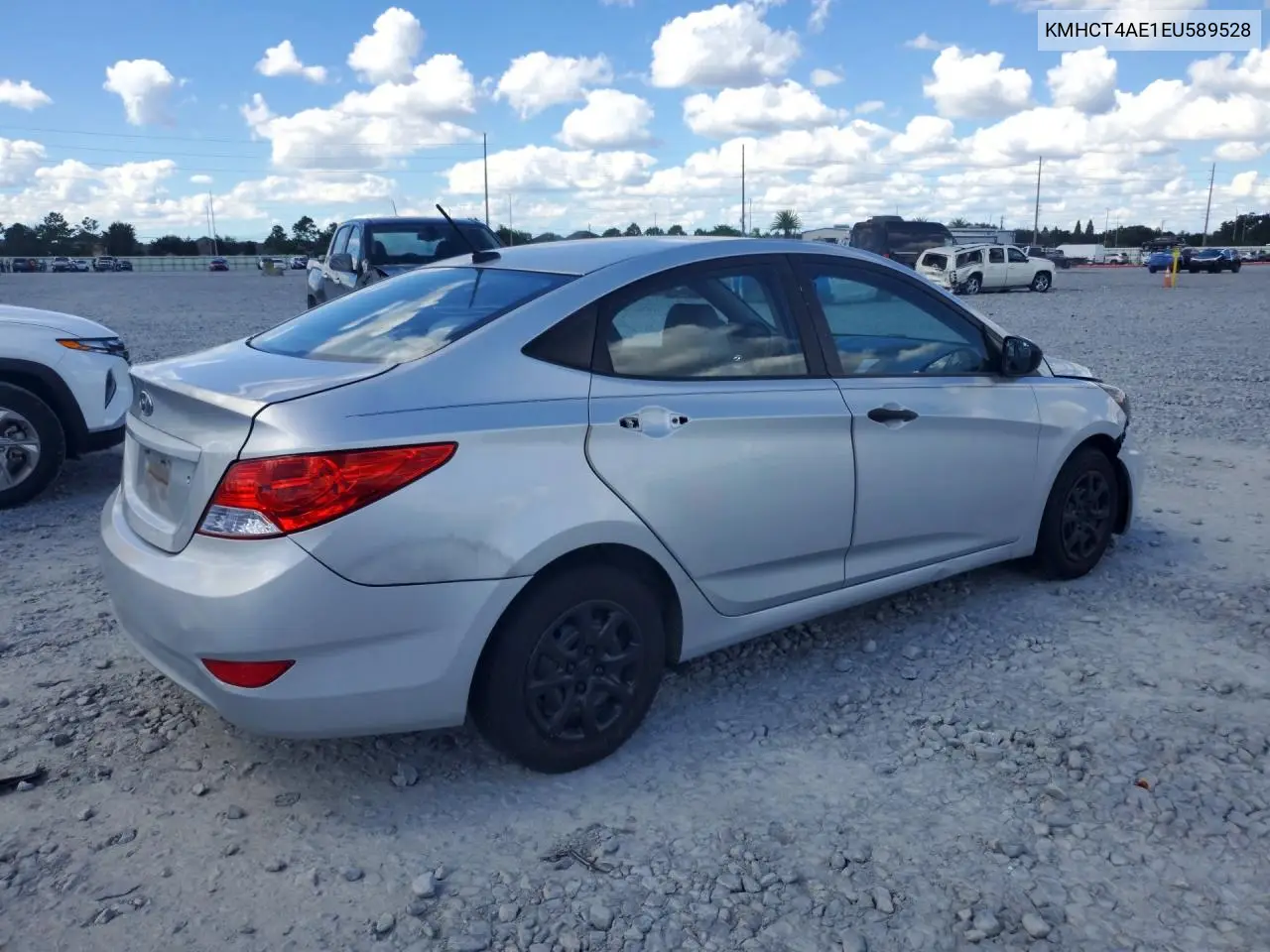 2014 HYUNDAI ACCENT VIN KMHCT4AE1EU589528 — фото 3