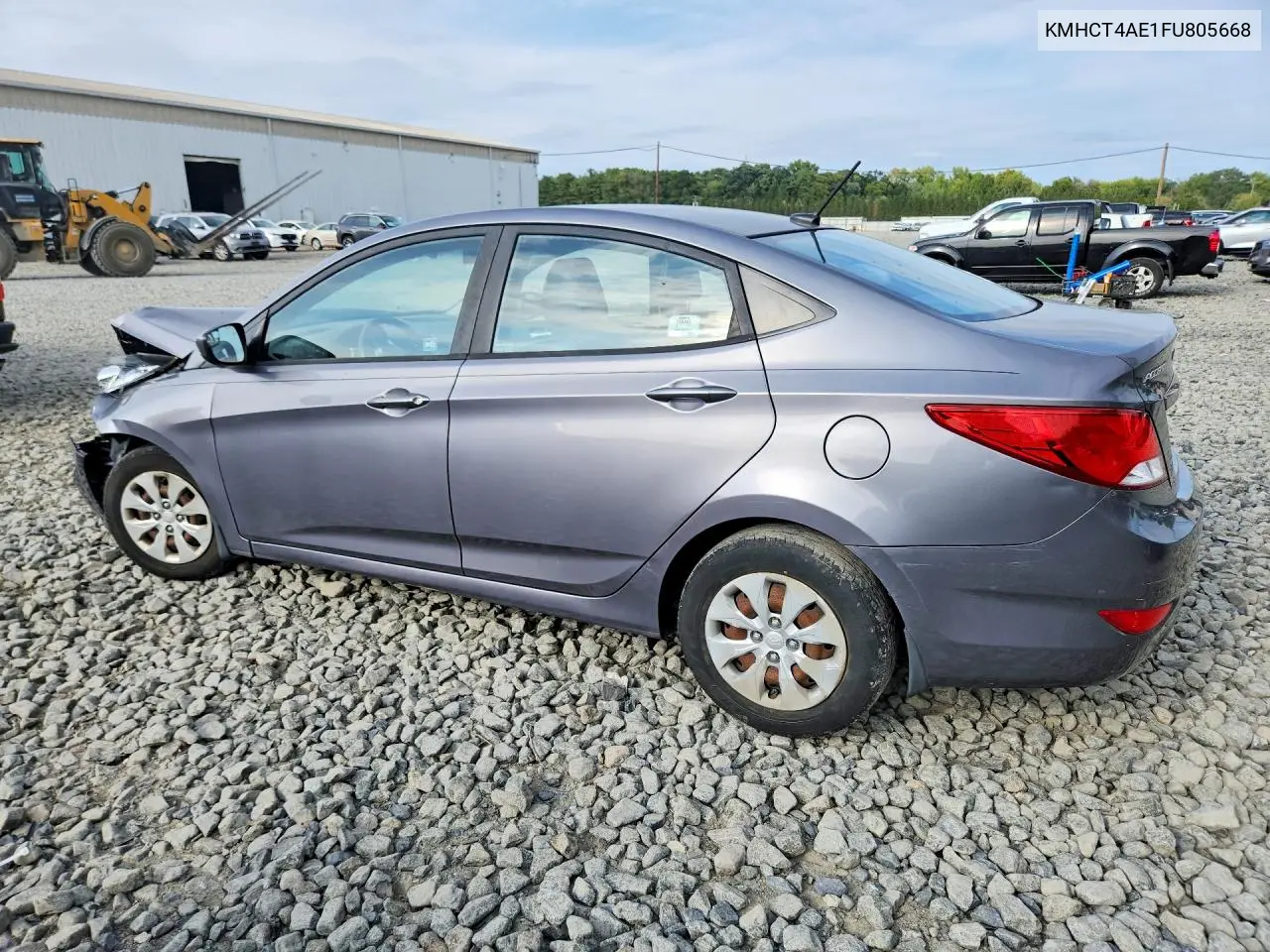 2015 HYUNDAI ACCENT VIN KMHCT4AE1FU805668 — фото 2