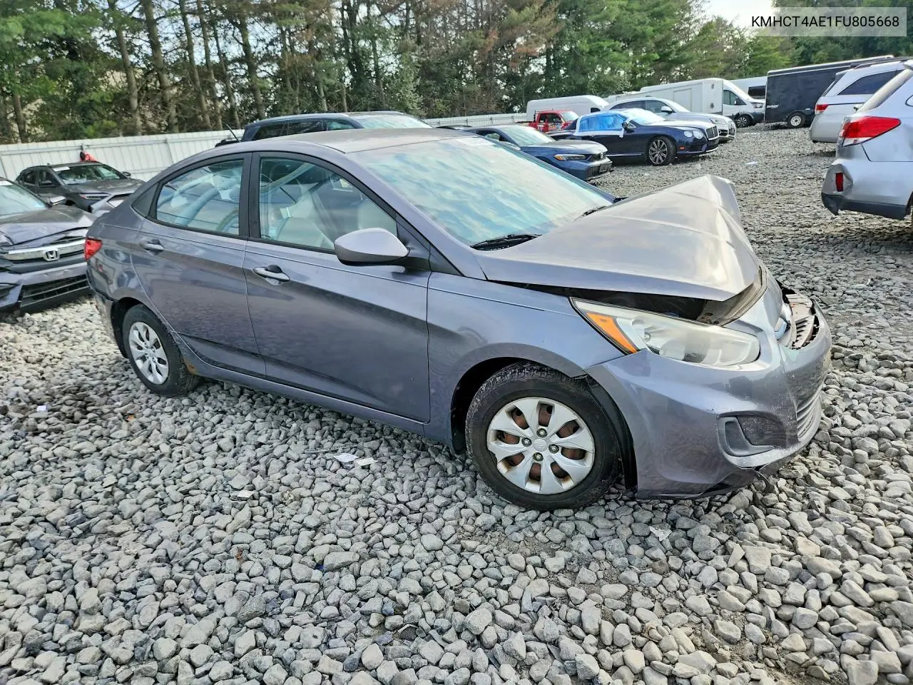 2015 HYUNDAI ACCENT VIN KMHCT4AE1FU805668 — фото 4