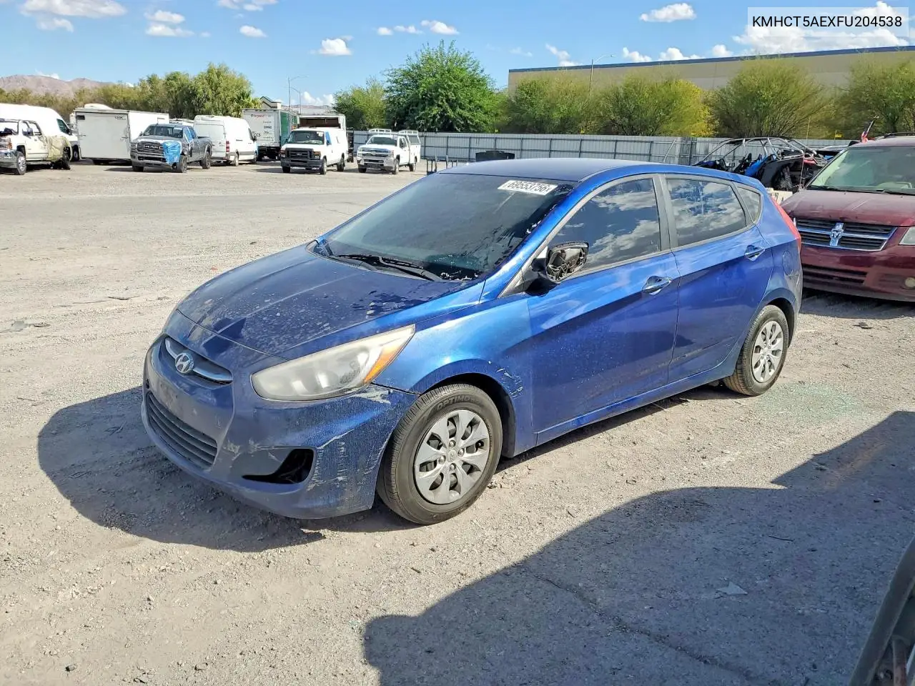 HYUNDAI ACCENT 2015, VIN KMHCT5AEXFU204538