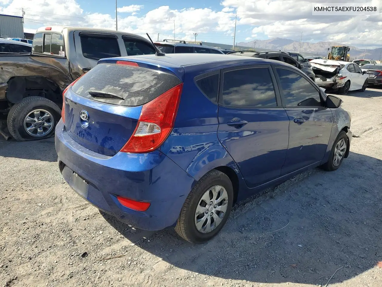 2015 HYUNDAI ACCENT VIN KMHCT5AEXFU204538 — фото 3
