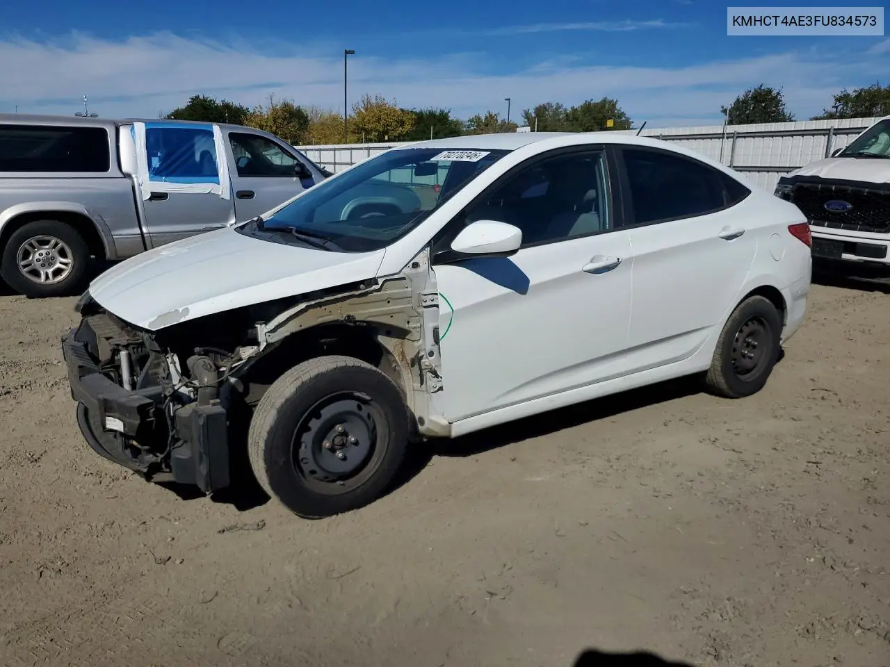 HYUNDAI ACCENT 2015, VIN KMHCT4AE3FU834573