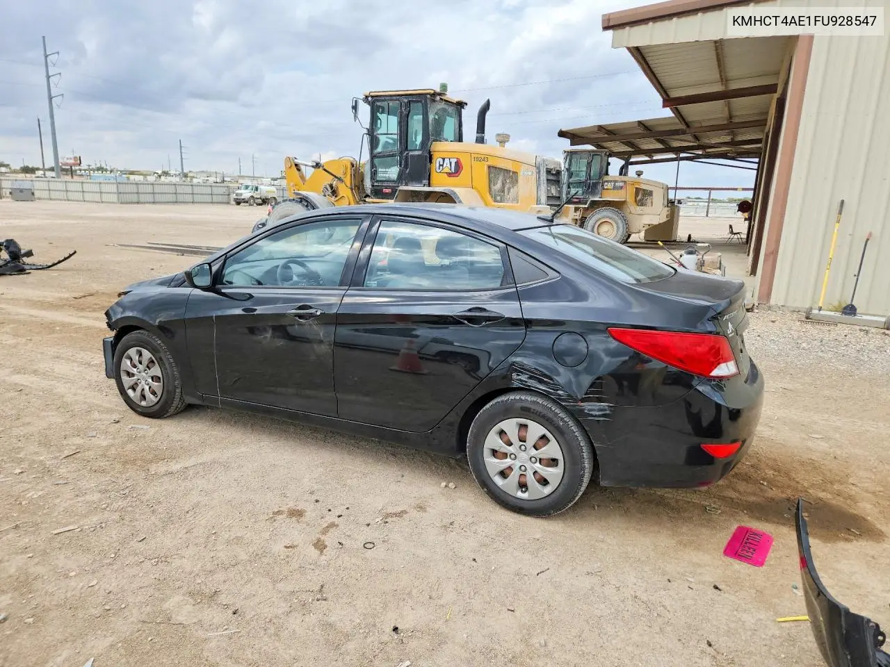 2015 HYUNDAI ACCENT VIN KMHCT4AE1FU928547 — фото 2