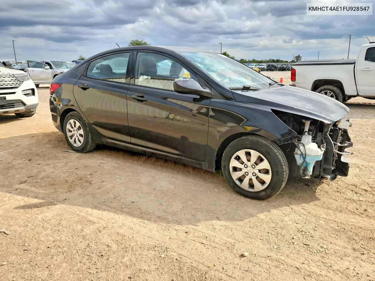 2015 HYUNDAI ACCENT VIN KMHCT4AE1FU928547 — фото 4
