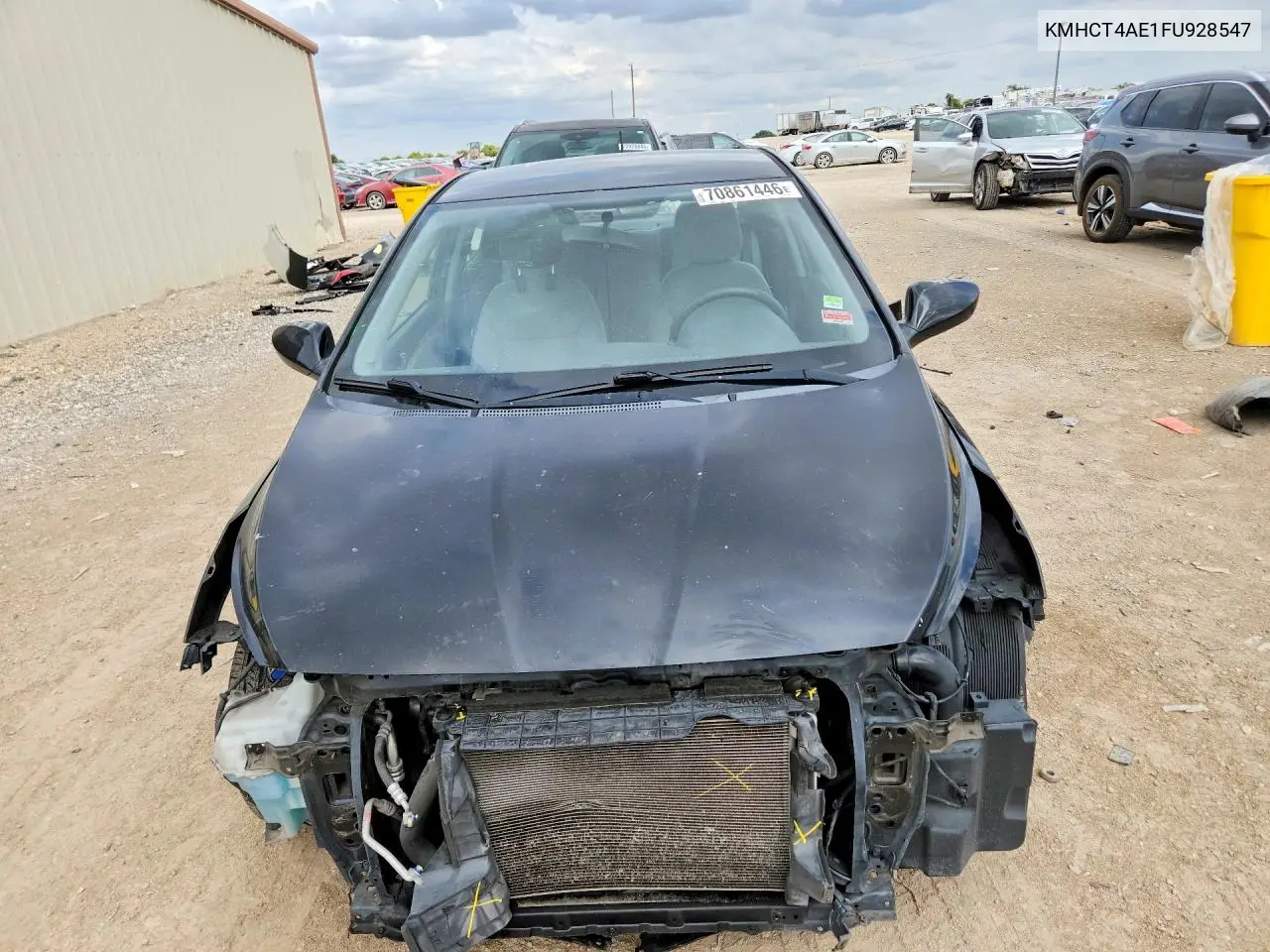 2015 HYUNDAI ACCENT VIN KMHCT4AE1FU928547 — фото 5