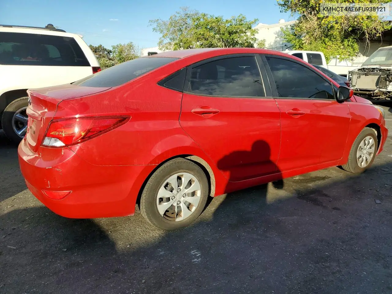 2015 HYUNDAI ACCENT VIN KMHCT4AE6FU938121 — фото 3