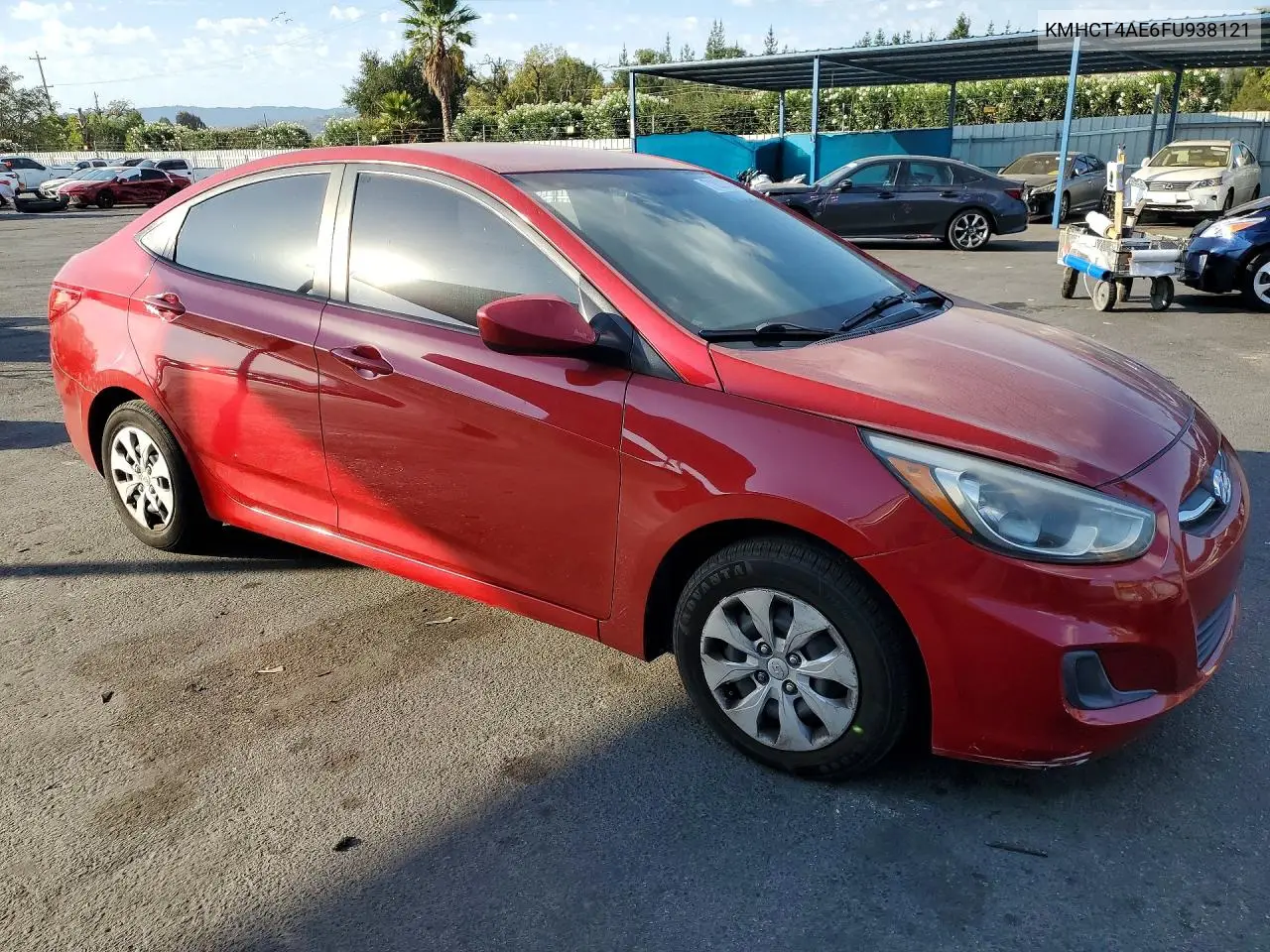 2015 HYUNDAI ACCENT VIN KMHCT4AE6FU938121 — фото 4