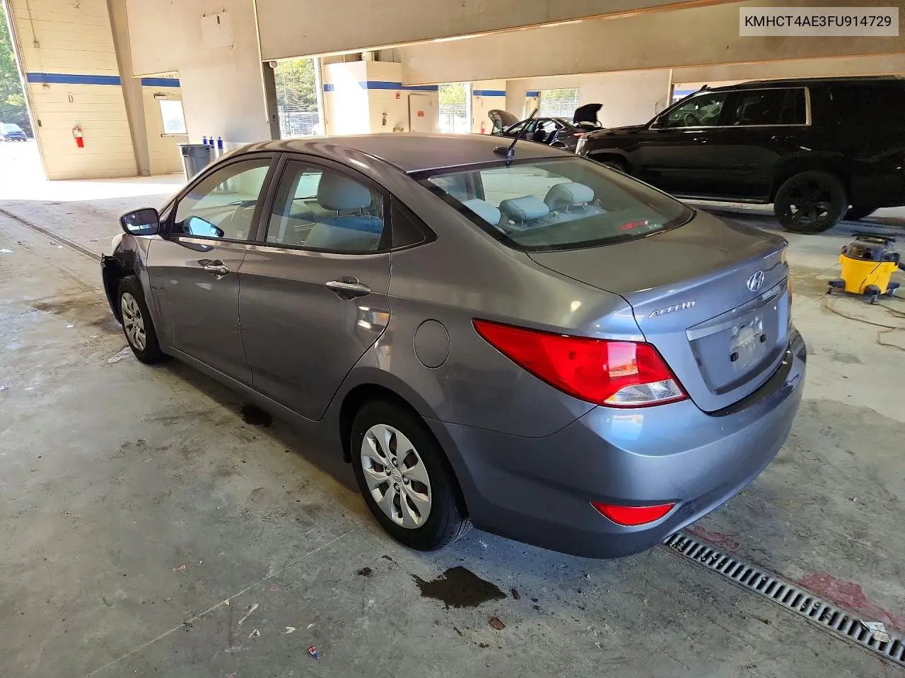 2015 HYUNDAI ACCENT VIN KMHCT4AE3FU914729 — фото 2