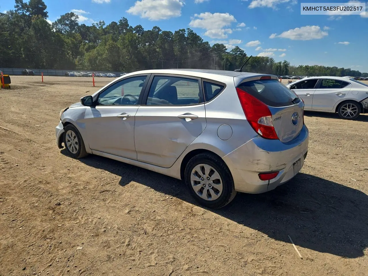 2015 HYUNDAI ACCENT VIN KMHCT5AE3FU202517 — фото 2
