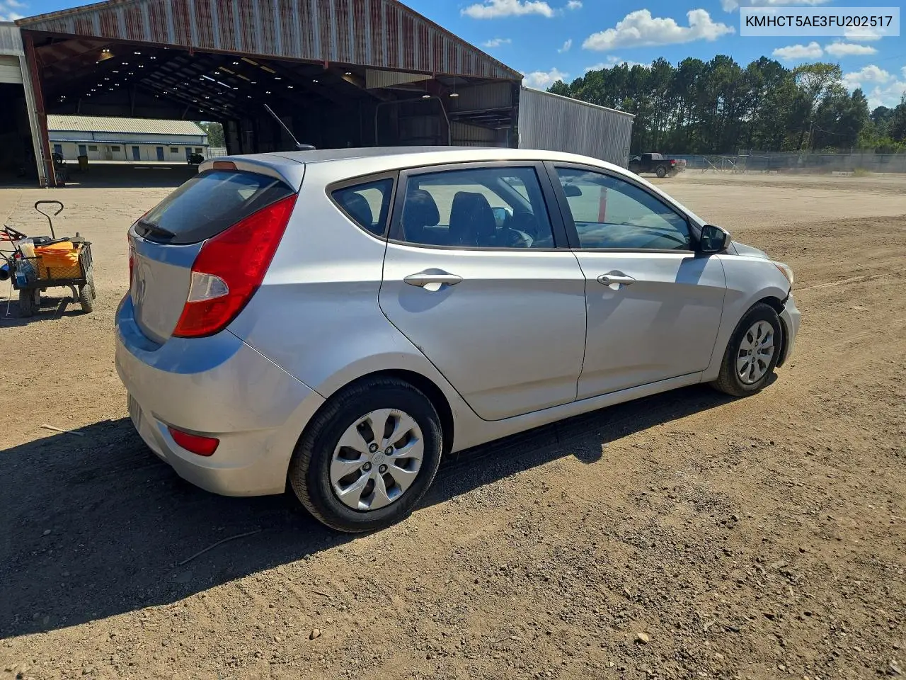 2015 HYUNDAI ACCENT VIN KMHCT5AE3FU202517 — фото 3