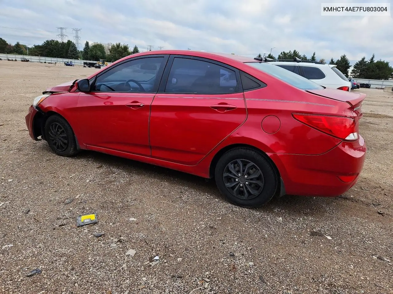 2015 HYUNDAI ACCENT VIN KMHCT4AE7FU803004 — фото 2