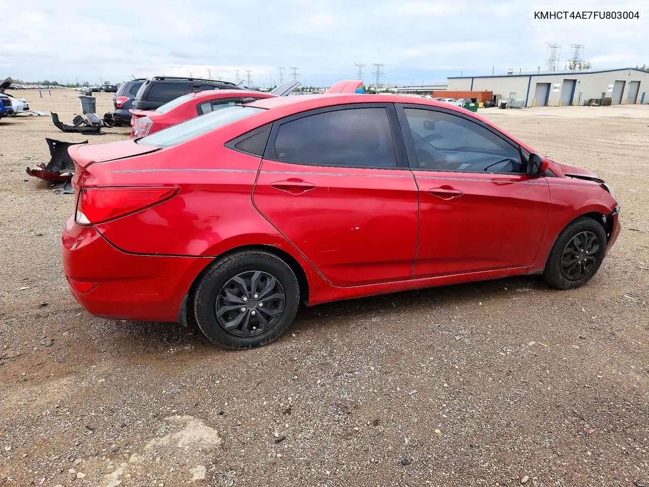 2015 HYUNDAI ACCENT VIN KMHCT4AE7FU803004 — фото 3