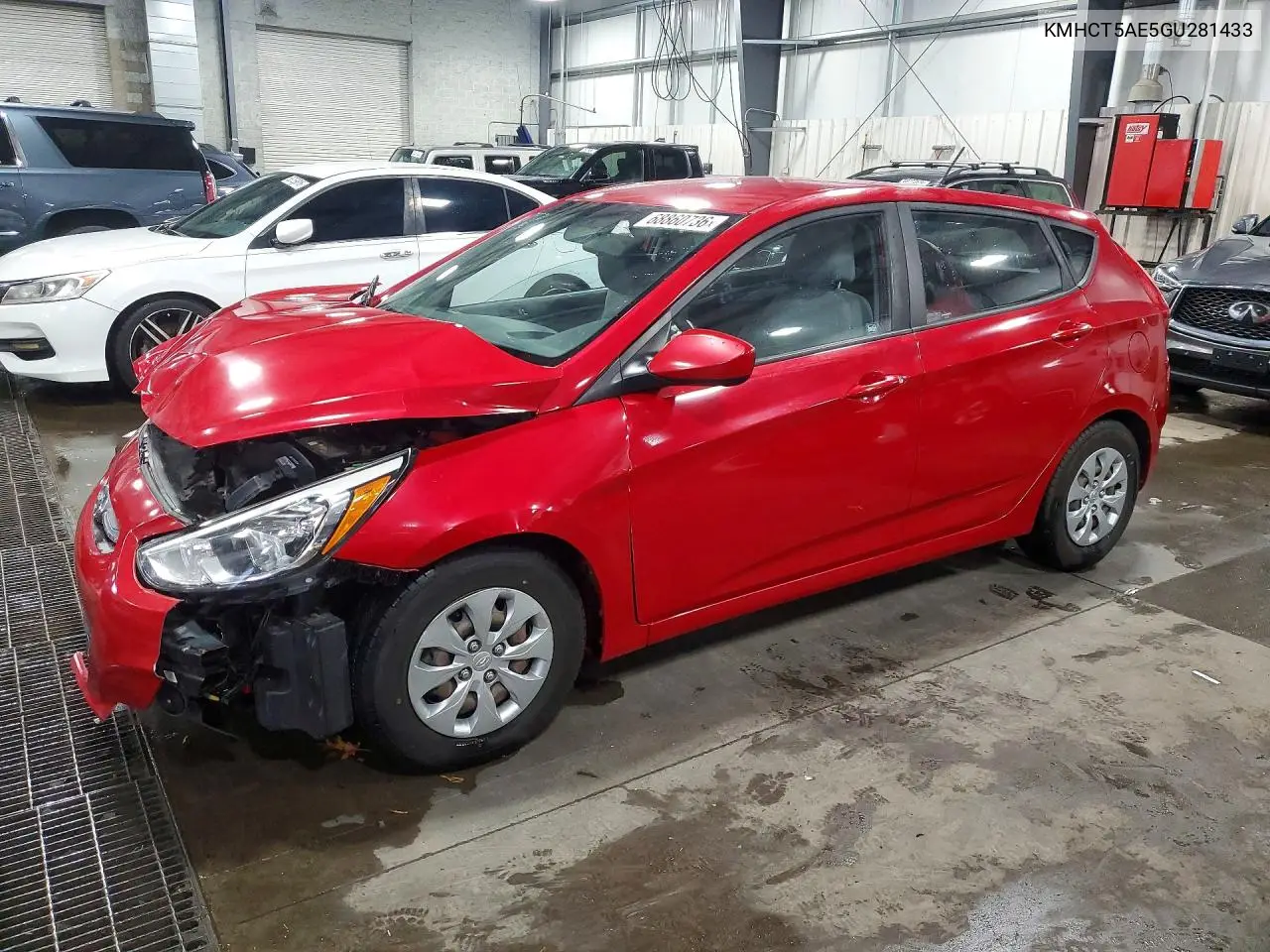 HYUNDAI ACCENT 2016, VIN KMHCT5AE5GU281433