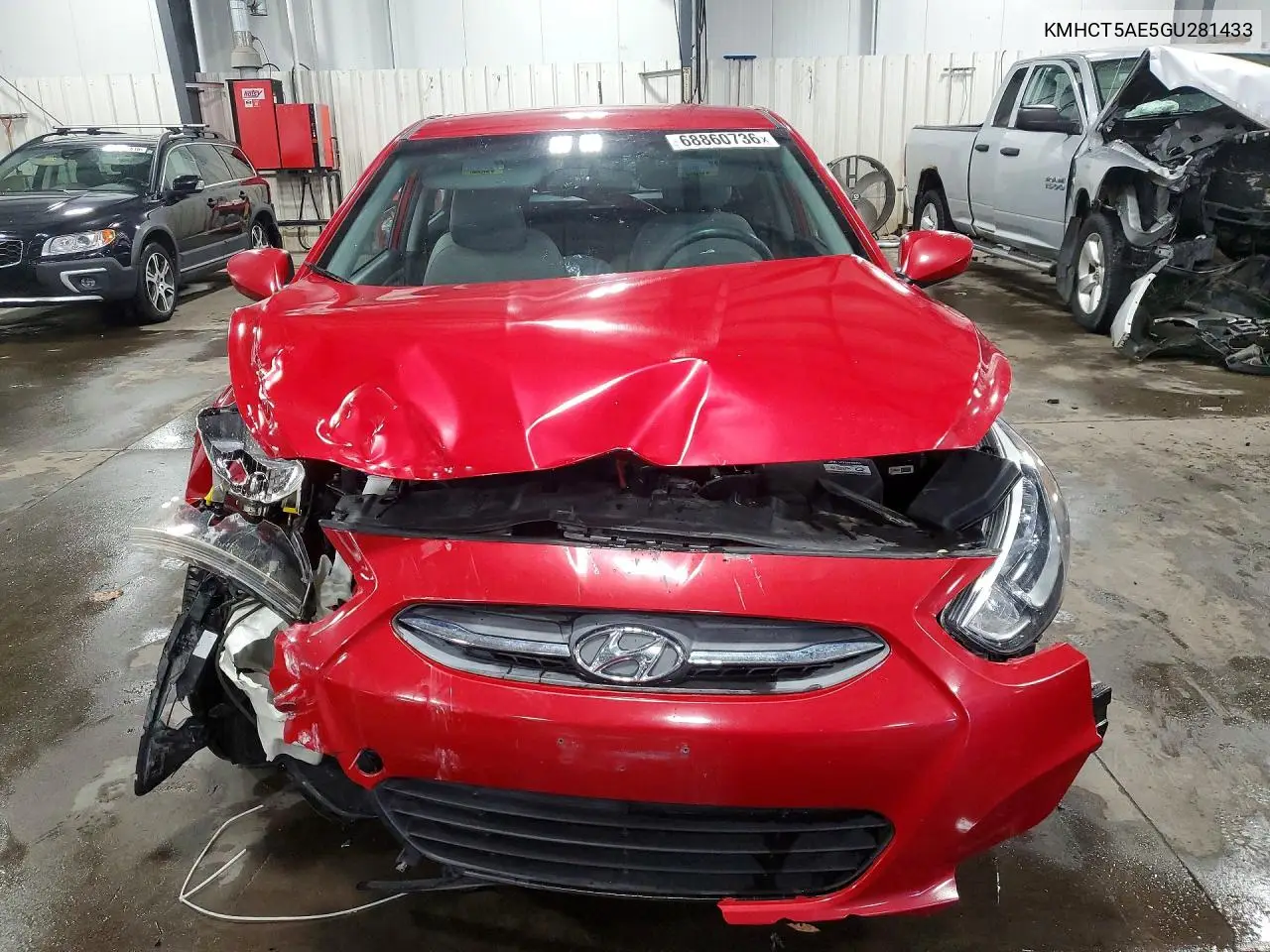 2016 HYUNDAI ACCENT VIN KMHCT5AE5GU281433 — фото 5