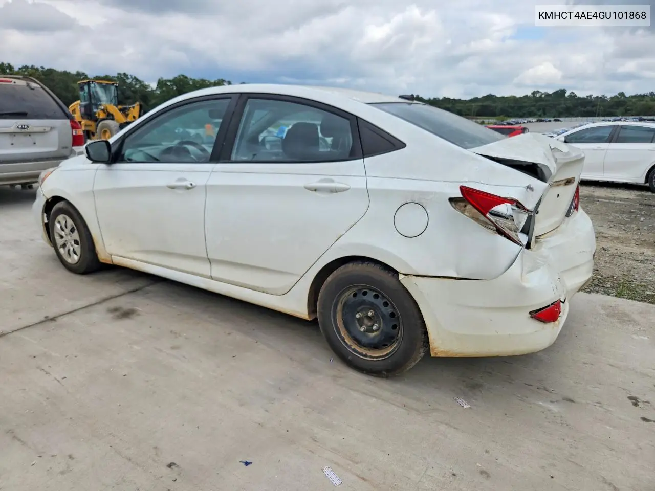 2016 HYUNDAI ACCENT VIN KMHCT4AE4GU101868 — фото 2