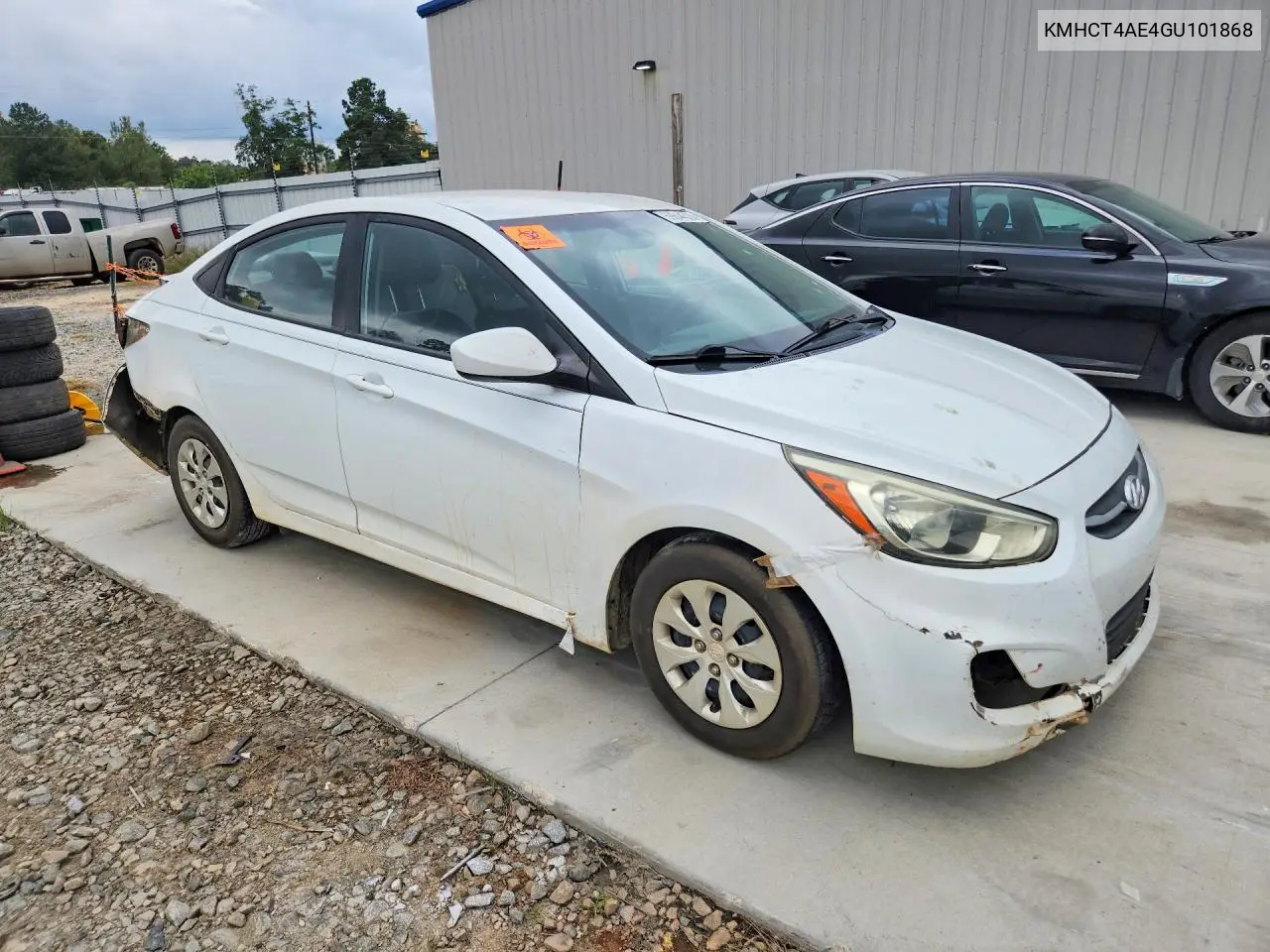 2016 HYUNDAI ACCENT VIN KMHCT4AE4GU101868 — фото 4