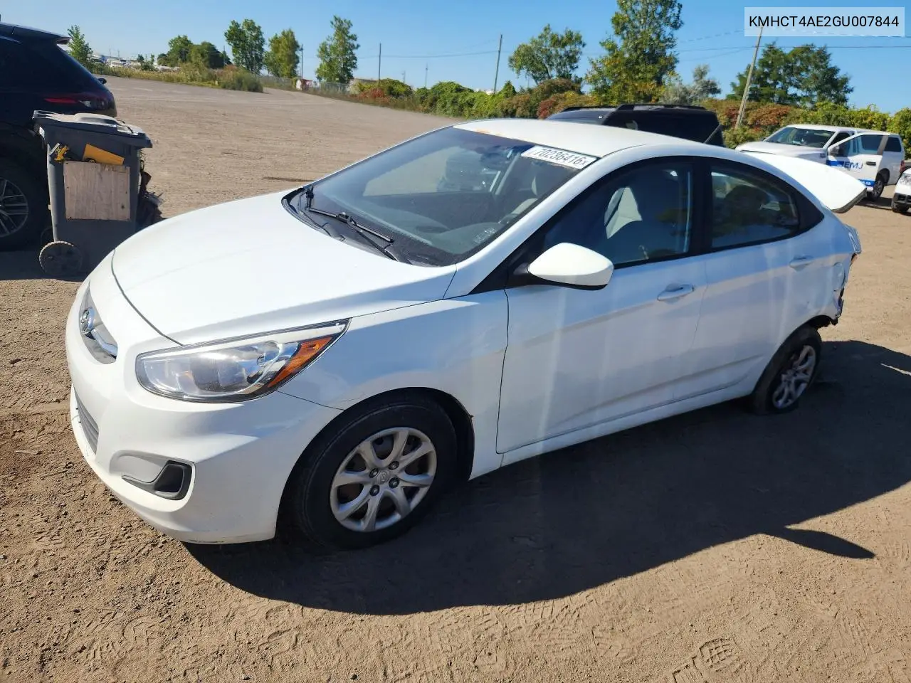 HYUNDAI ACCENT 2016, VIN KMHCT4AE2GU007844