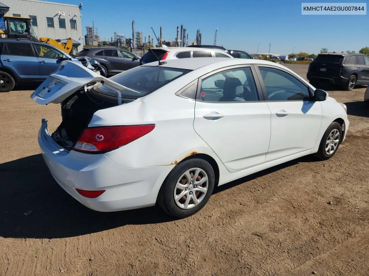 2016 HYUNDAI ACCENT VIN KMHCT4AE2GU007844 — фото 3