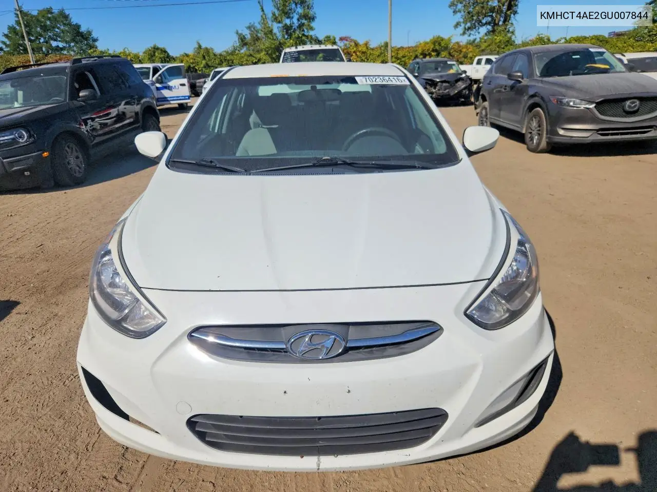 2016 HYUNDAI ACCENT VIN KMHCT4AE2GU007844 — фото 5