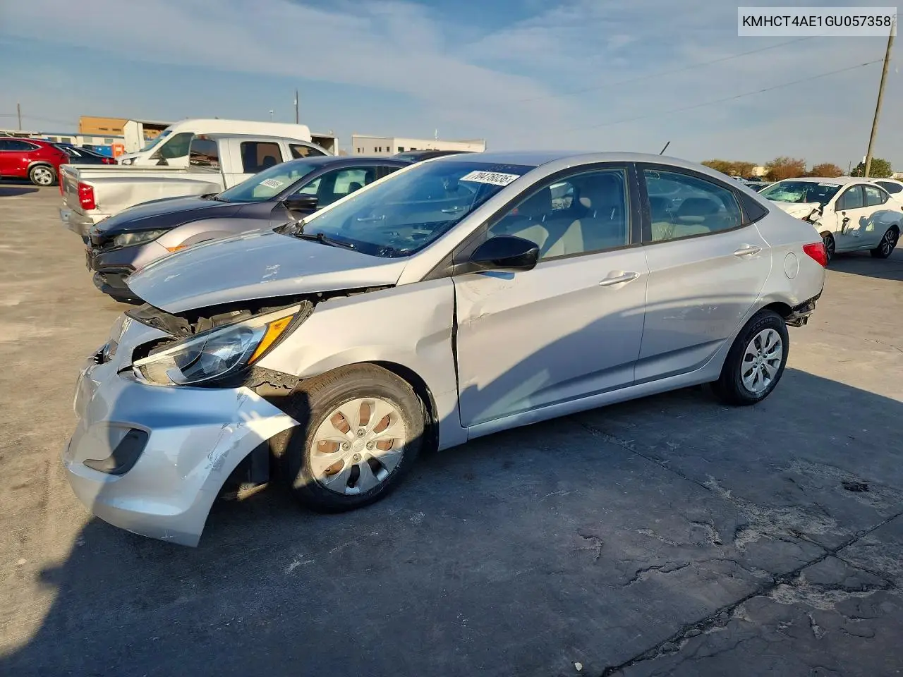 HYUNDAI ACCENT 2016, VIN KMHCT4AE1GU057358