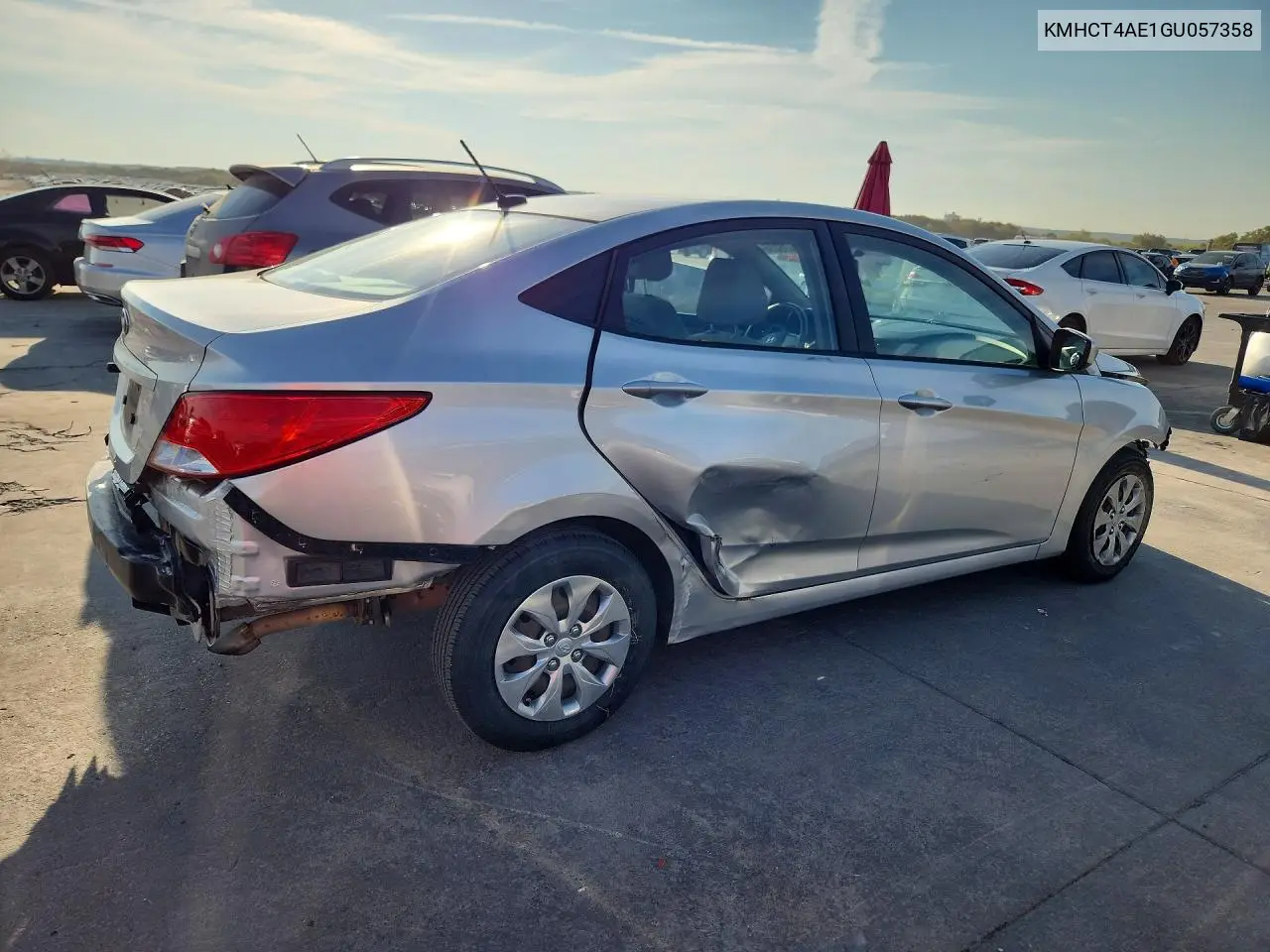 2016 HYUNDAI ACCENT VIN KMHCT4AE1GU057358 — фото 3