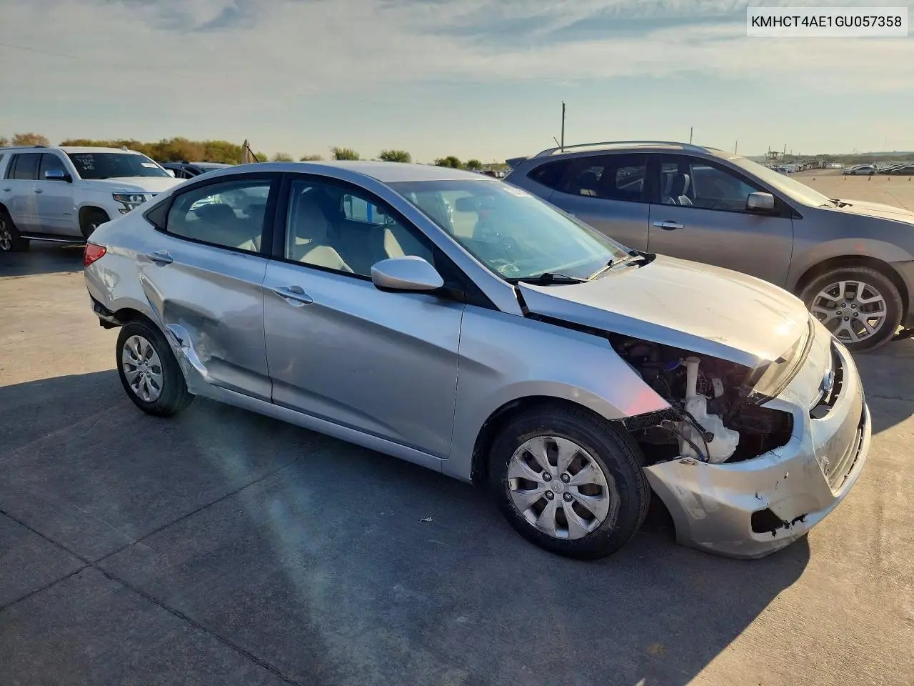 2016 HYUNDAI ACCENT VIN KMHCT4AE1GU057358 — фото 4