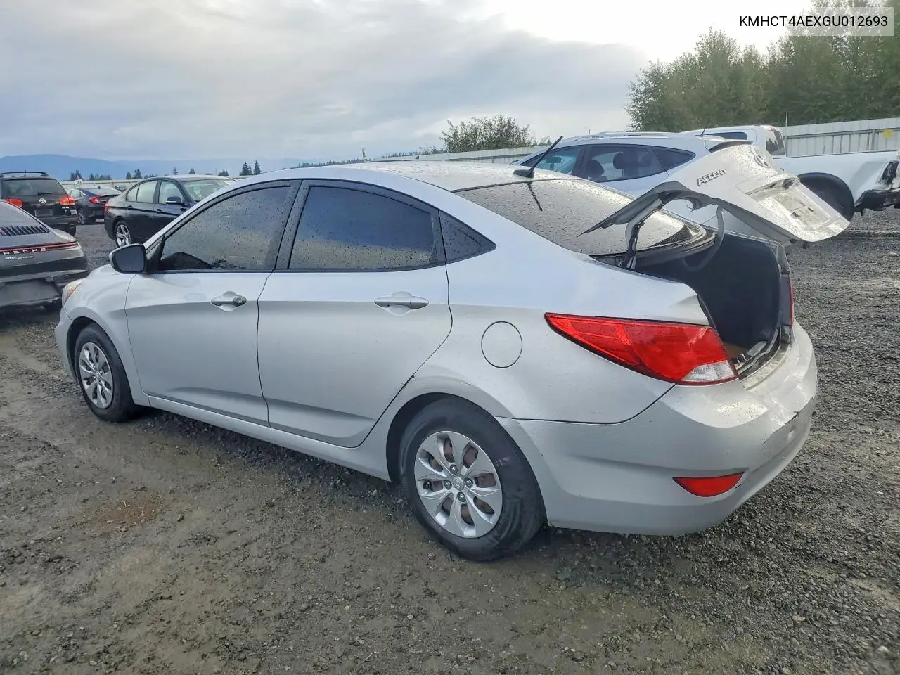 2016 HYUNDAI ACCENT VIN KMHCT4AEXGU012693 — фото 2