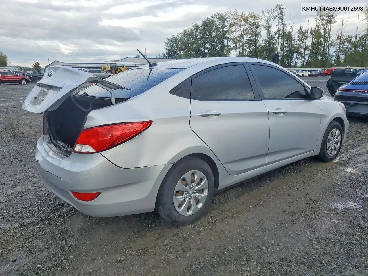 2016 HYUNDAI ACCENT VIN KMHCT4AEXGU012693 — фото 3