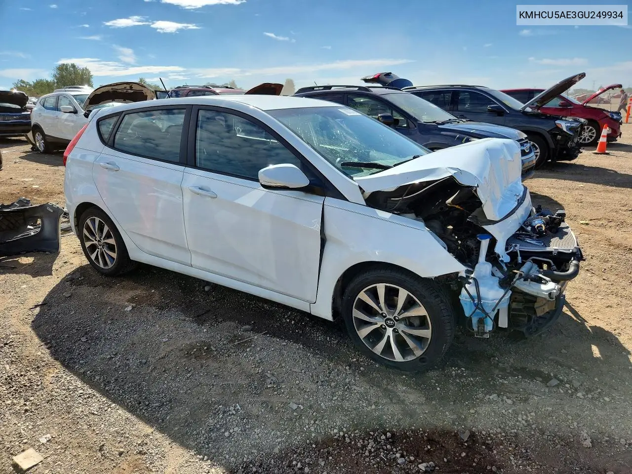 2016 HYUNDAI ACCENT VIN KMHCU5AE3GU249934 — фото 4