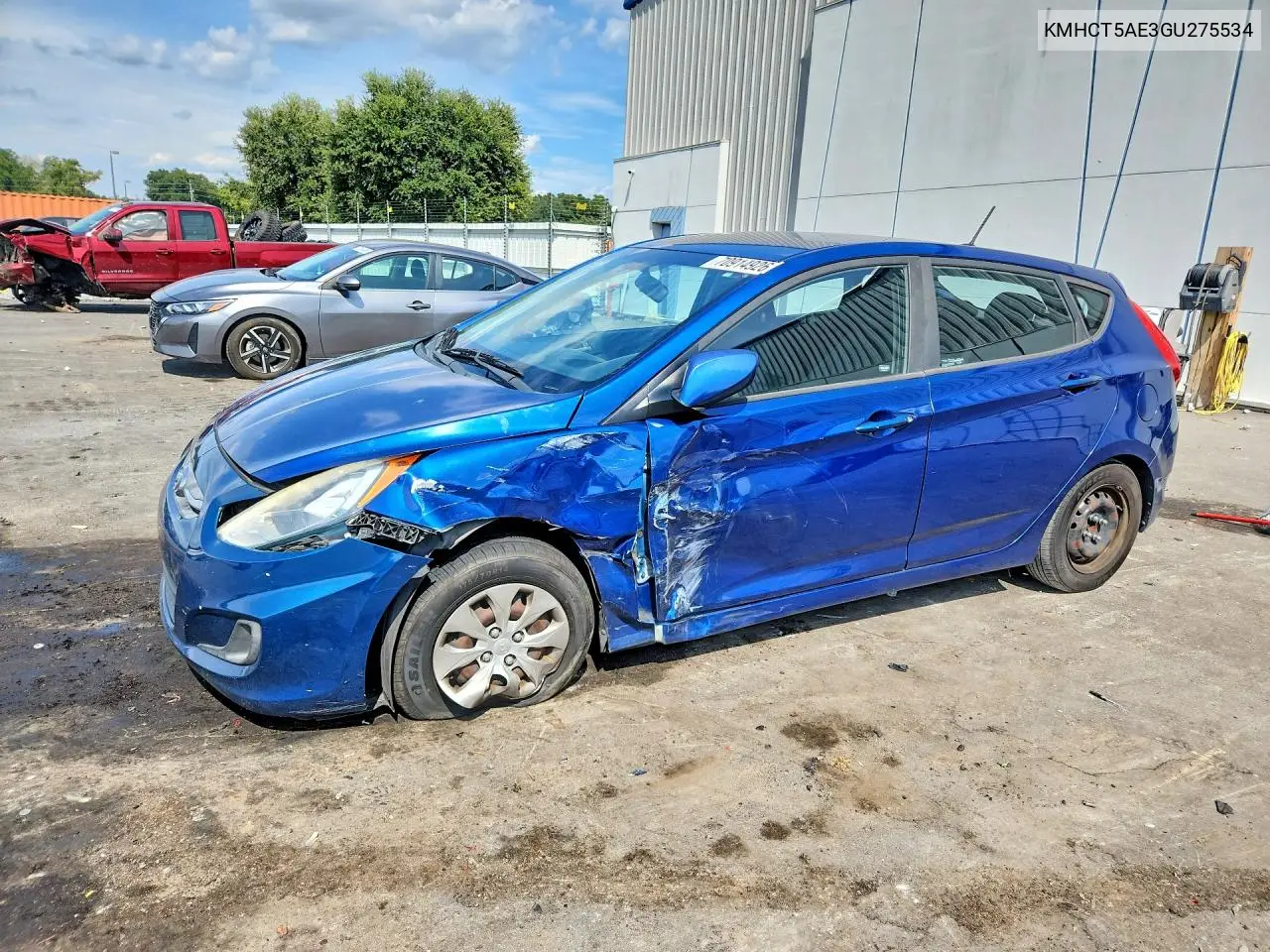 HYUNDAI ACCENT 2016, VIN KMHCT5AE3GU275534