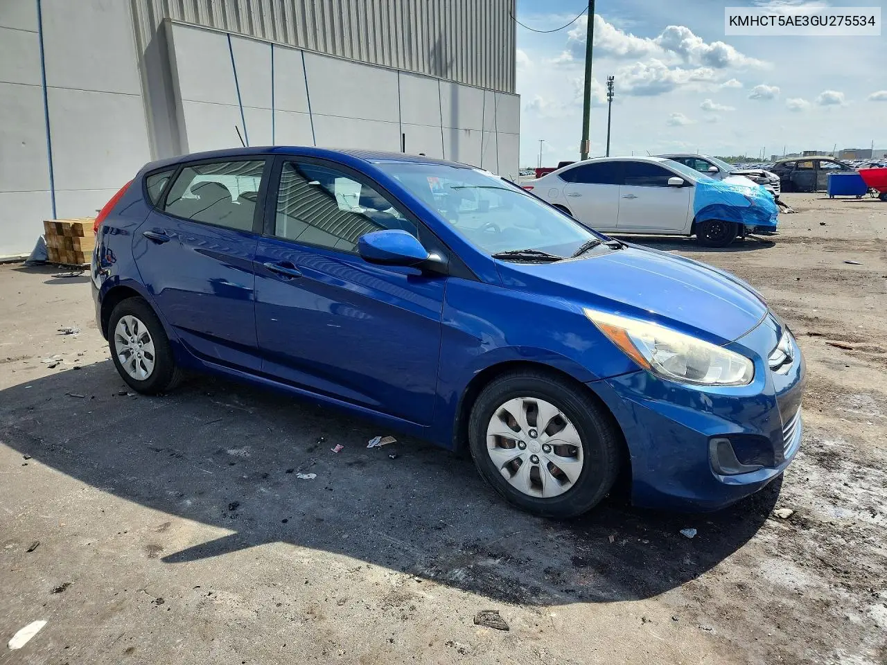 2016 HYUNDAI ACCENT VIN KMHCT5AE3GU275534 — фото 4
