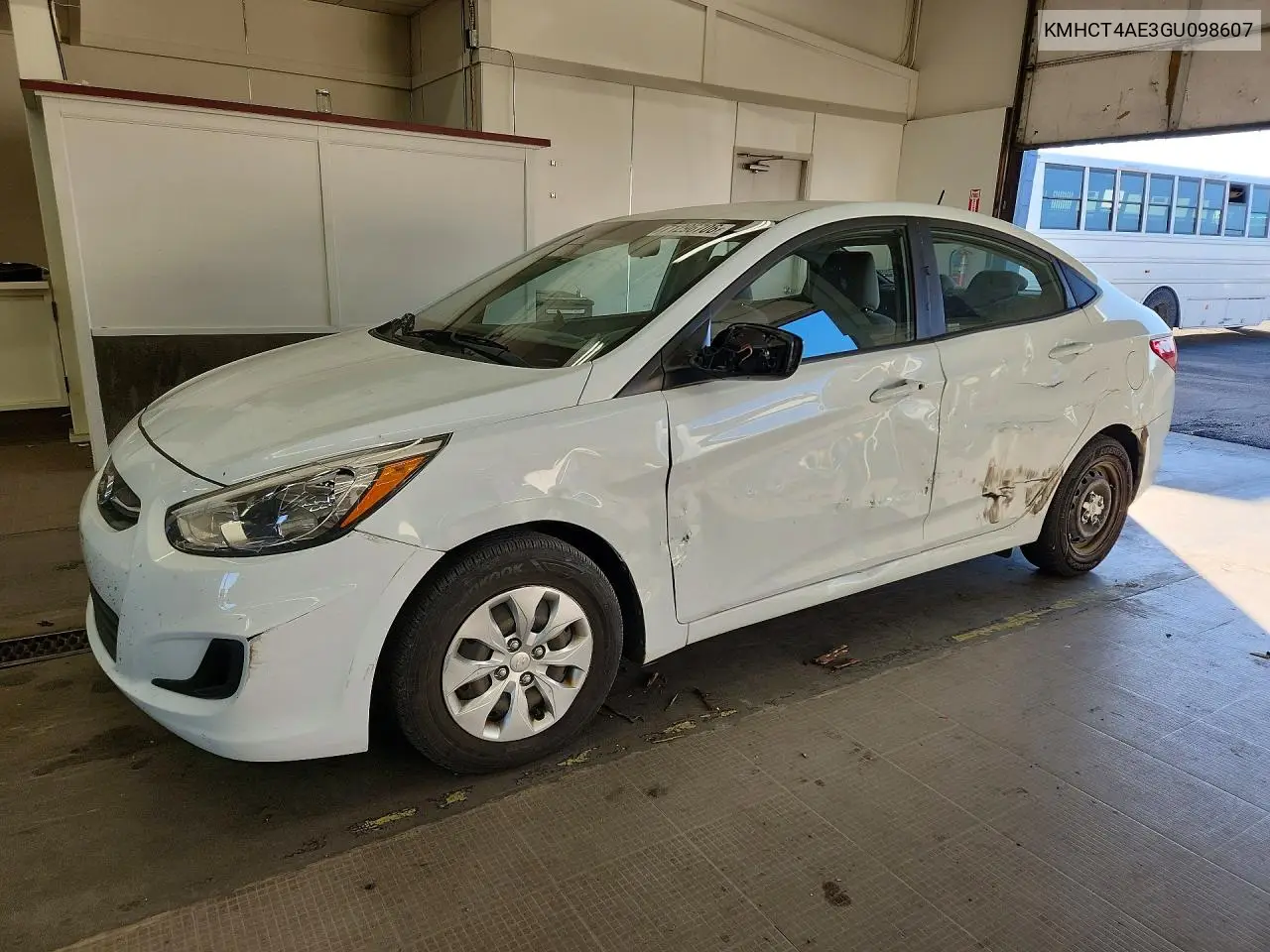 HYUNDAI ACCENT 2016, VIN KMHCT4AE3GU098607
