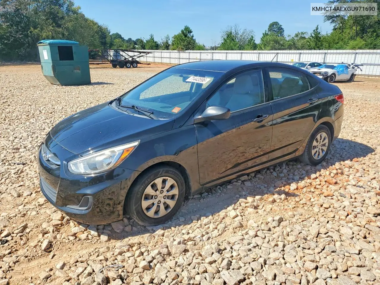 HYUNDAI ACCENT 2016, VIN KMHCT4AEXGU971690