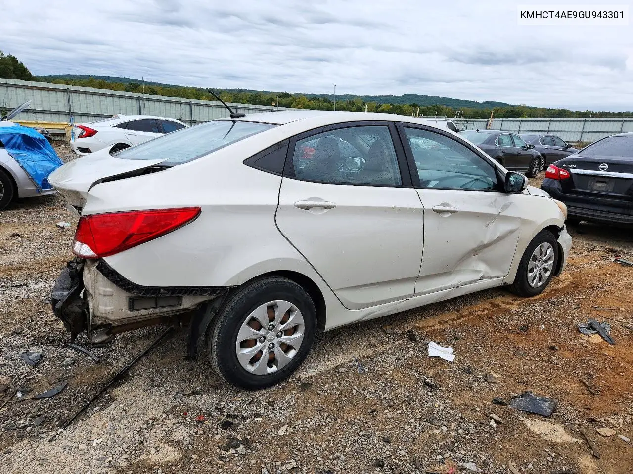 2016 HYUNDAI ACCENT VIN KMHCT4AE9GU943301 — фото 3