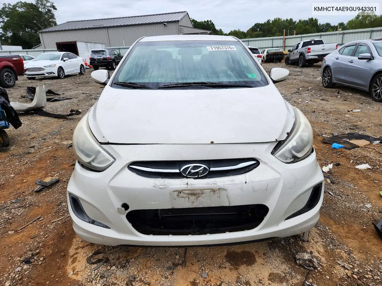 2016 HYUNDAI ACCENT VIN KMHCT4AE9GU943301 — фото 5