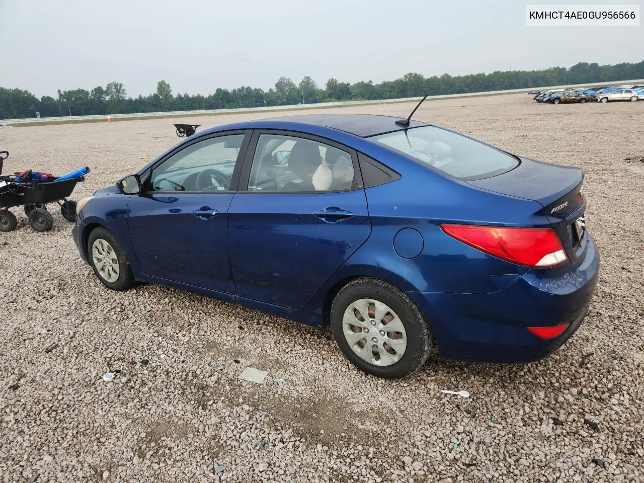2016 HYUNDAI ACCENT VIN KMHCT4AE0GU956566 — фото 2