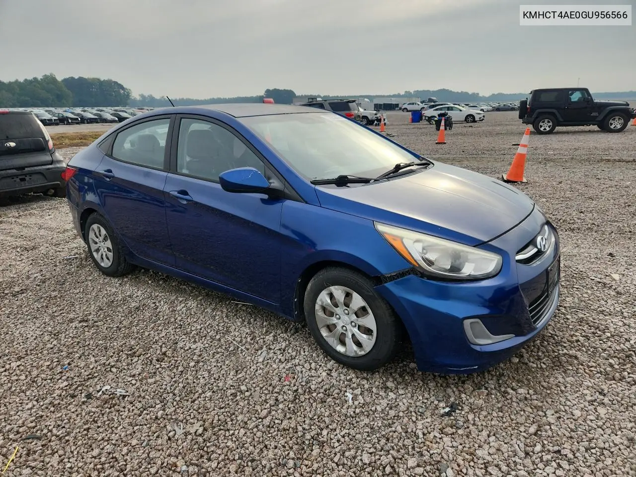 2016 HYUNDAI ACCENT VIN KMHCT4AE0GU956566 — фото 4