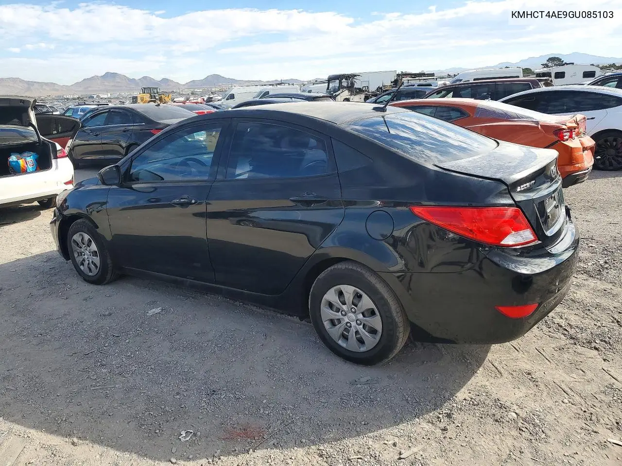 2016 HYUNDAI ACCENT VIN KMHCT4AE9GU085103 — фото 2