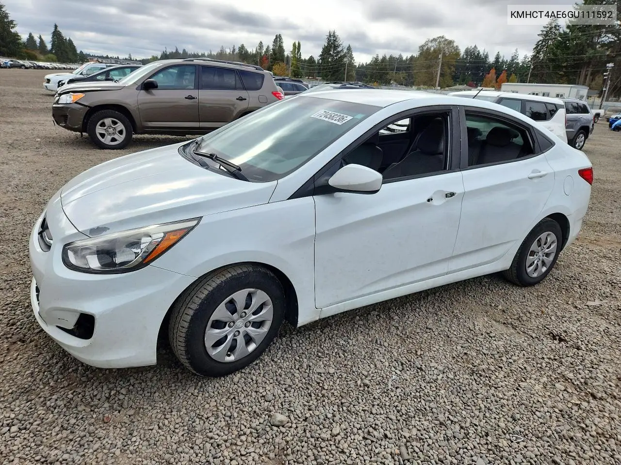 HYUNDAI ACCENT 2016, VIN KMHCT4AE6GU111592