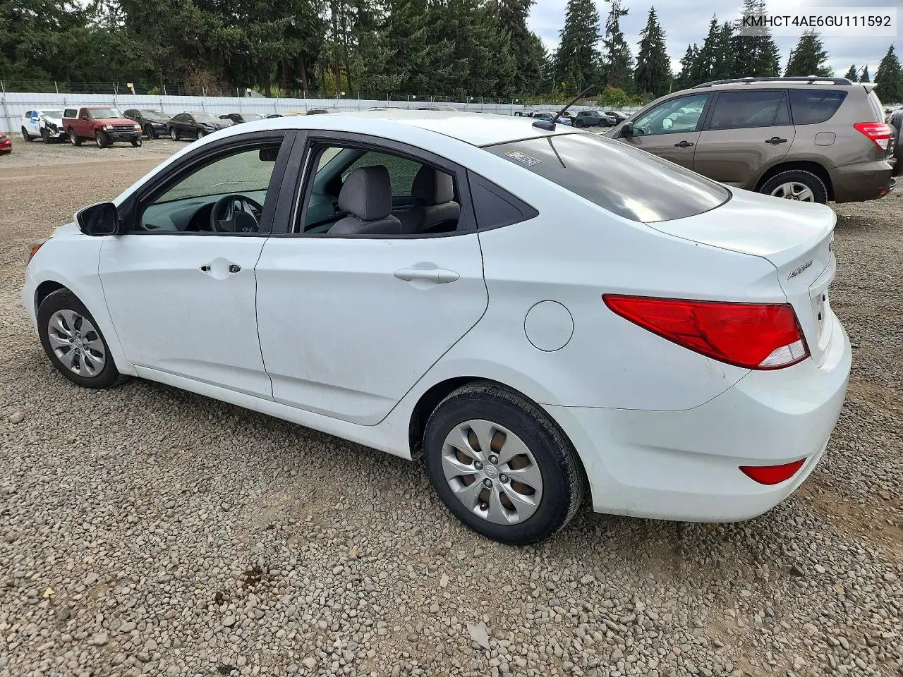 2016 HYUNDAI ACCENT VIN KMHCT4AE6GU111592 — фото 2