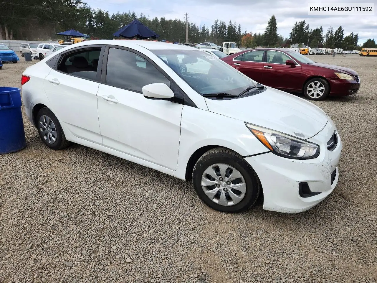2016 HYUNDAI ACCENT VIN KMHCT4AE6GU111592 — фото 4