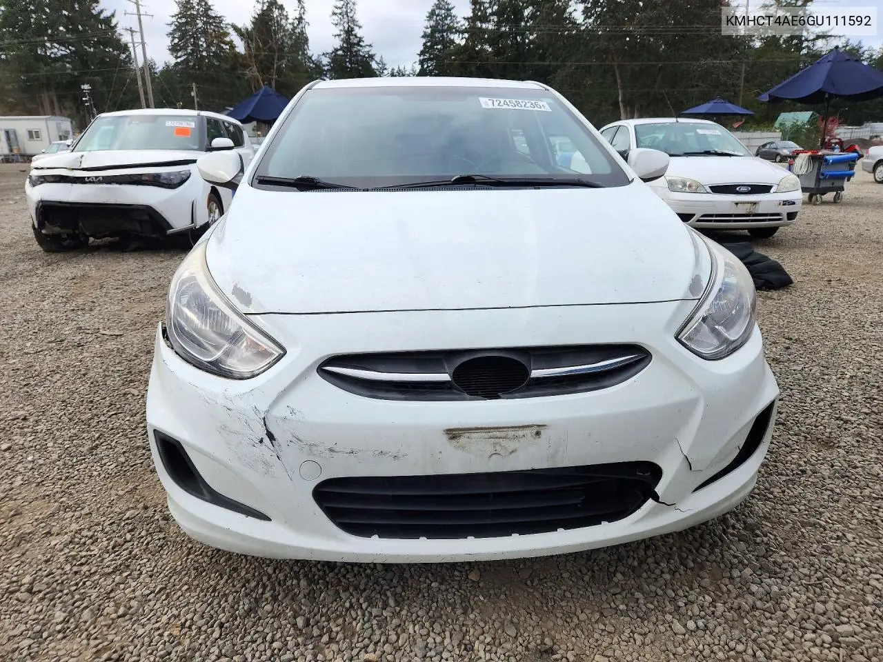 2016 HYUNDAI ACCENT VIN KMHCT4AE6GU111592 — фото 5