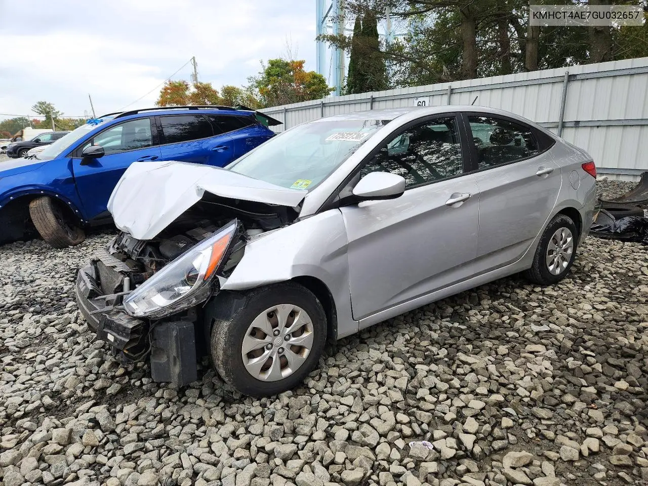 HYUNDAI ACCENT 2016, VIN KMHCT4AE7GU032657