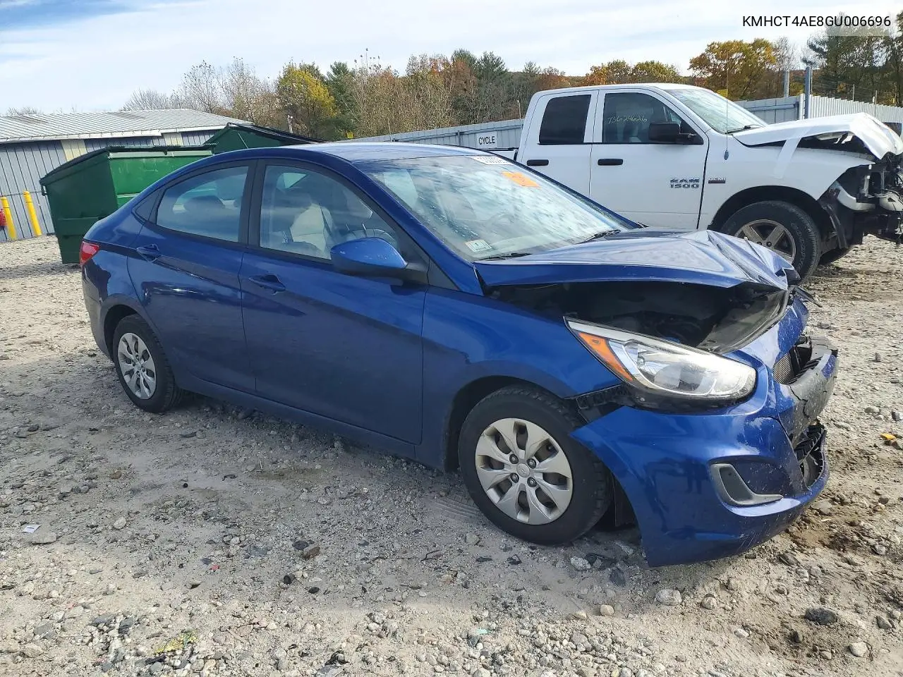 2016 HYUNDAI ACCENT VIN KMHCT4AE8GU006696 — фото 4