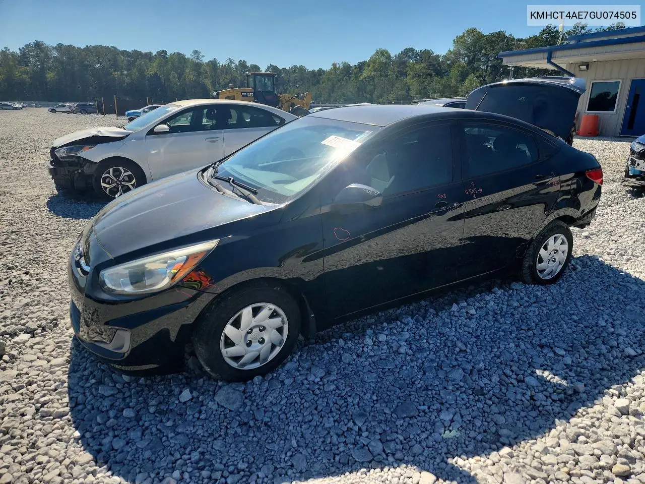 HYUNDAI ACCENT 2016, VIN KMHCT4AE7GU074505