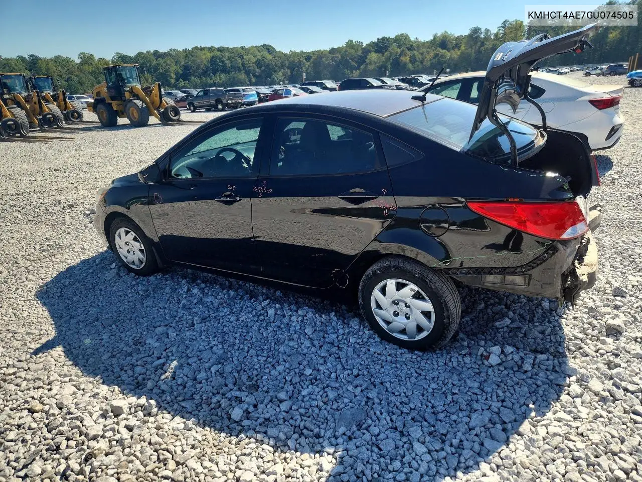 2016 HYUNDAI ACCENT VIN KMHCT4AE7GU074505 — фото 2