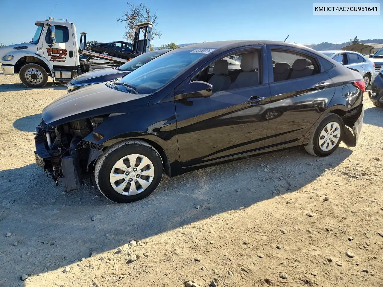 HYUNDAI ACCENT 2016, VIN KMHCT4AE7GU951641