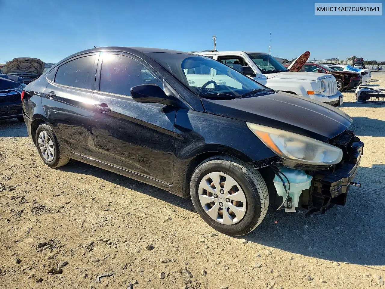 2016 HYUNDAI ACCENT VIN KMHCT4AE7GU951641 — фото 4
